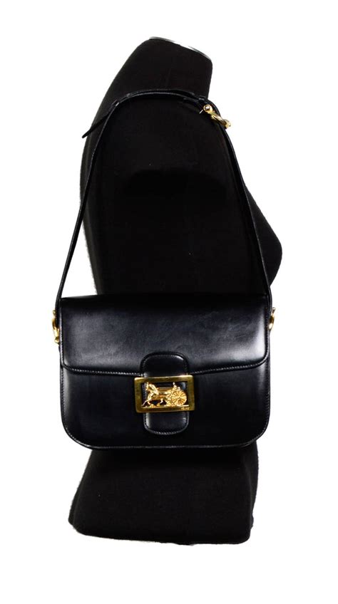 celine horse carriage shoulder bag|Celine Horse Carriage Shoulder Bag Leather Black .